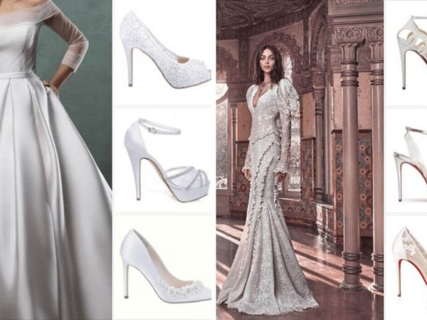 13 IDEAS DE ZAPATOS QUE PUEDES USAR CON TRAJES DE NOVIA