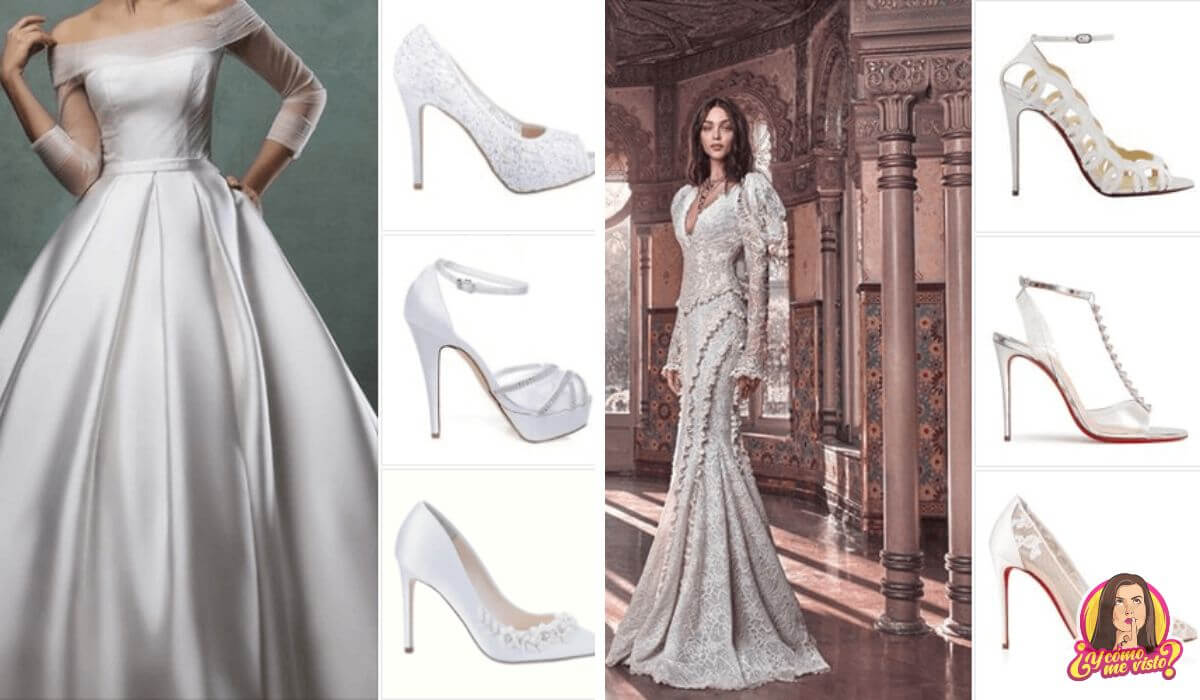 13 IDEAS DE ZAPATOS QUE PUEDES USAR CON TRAJES DE NOVIA