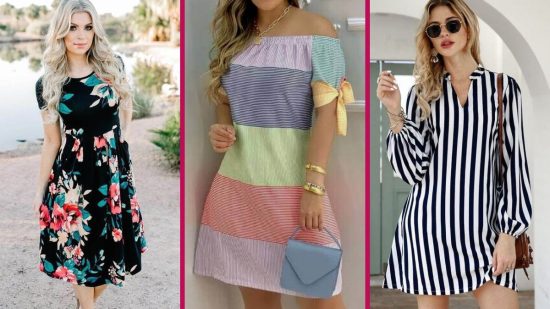 IDEAS DE CÓMO LUCIR VESTIDOS DE RAYAS Y ESTAMPADOS