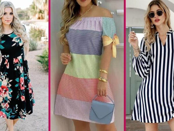 IDEAS DE CÓMO LUCIR VESTIDOS DE RAYAS Y ESTAMPADOS