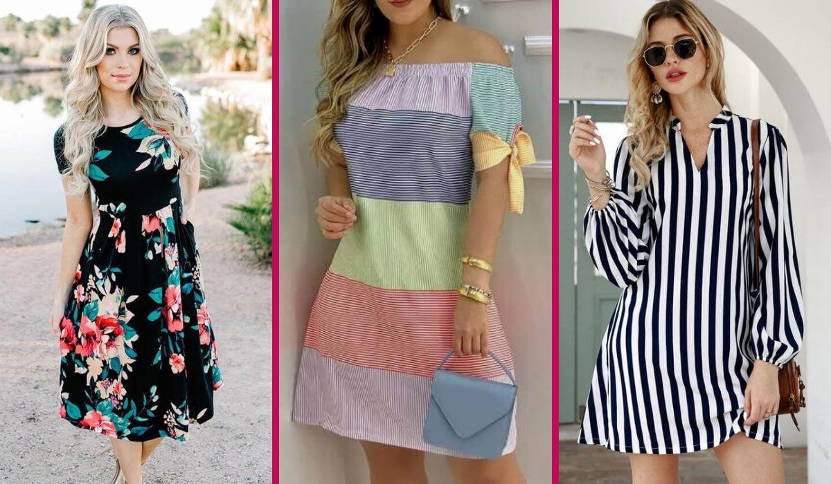 IDEAS DE CÓMO LUCIR VESTIDOS DE RAYAS Y ESTAMPADOS