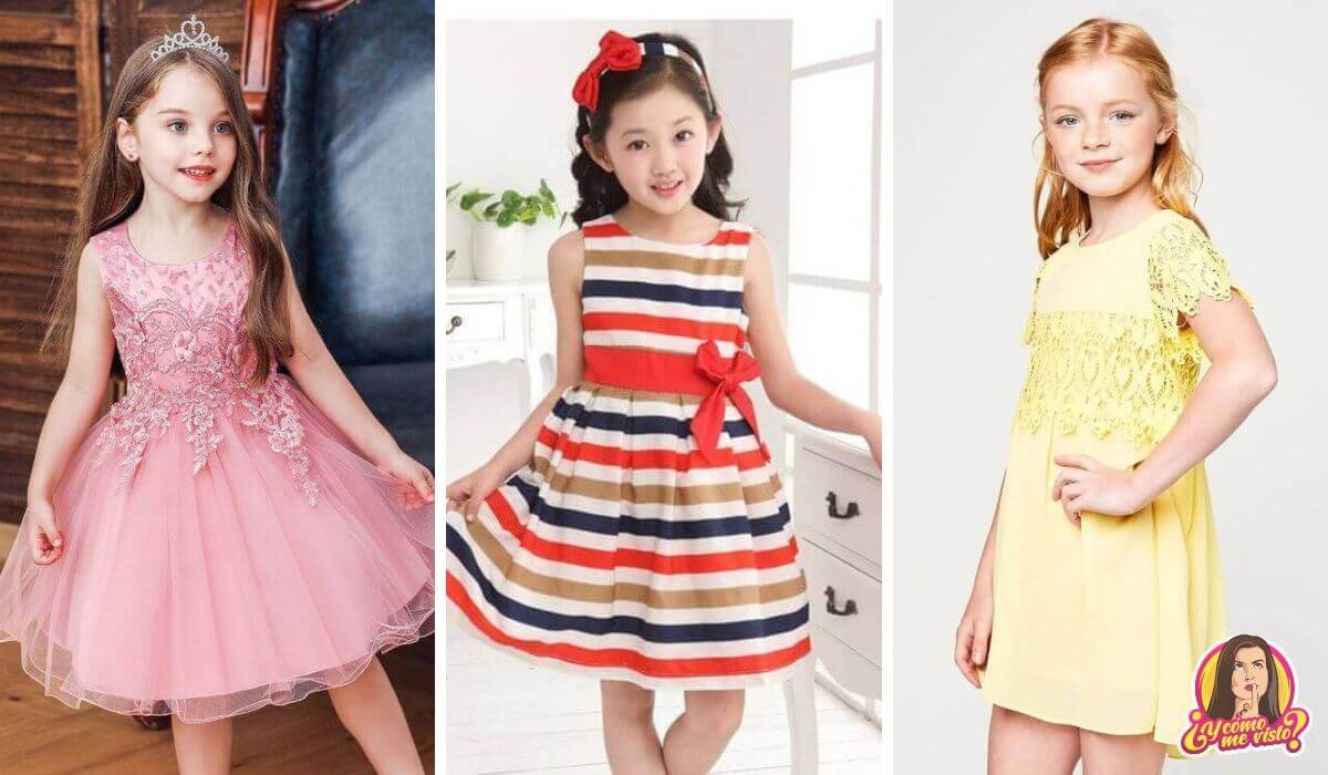 ¡MIRA ESTOS ADORABLES VESTIDOS CASUALES PARA NIÑAS!